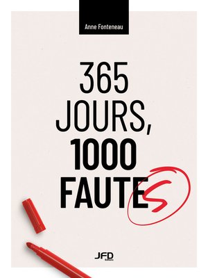 cover image of 365 jours, 1000 fautes